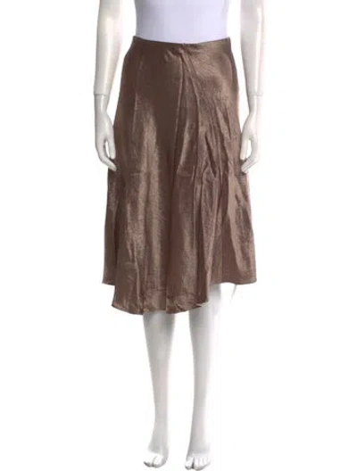 Pre-owned Vince Knee-length Skirt In Gold