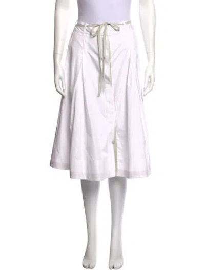 Pre-owned Vince Knee-length Skirt In White
