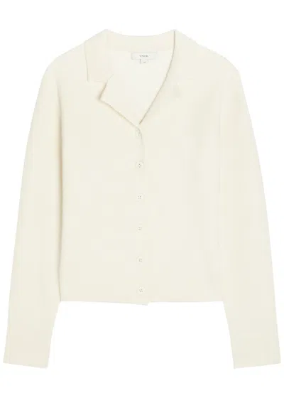 Vince Knit Cardigan In White
