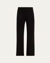 Vince Knit Wide-leg Pants In Black