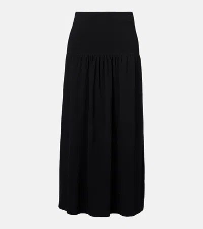 VINCE KNITTED HIGH-RISE MIDI SKIRT