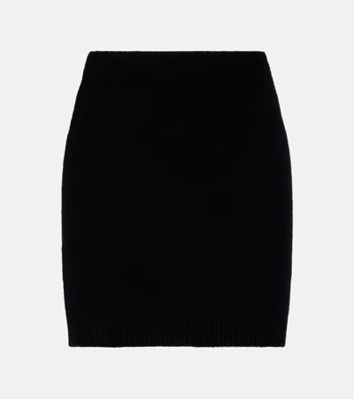 Vince Knitted Miniskirt In Black