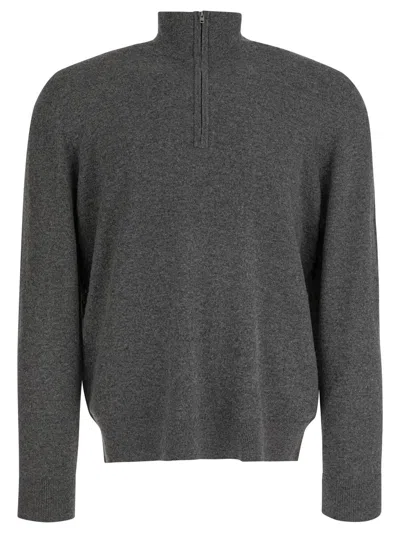 Vince Long-sleeve Sweater In Gray