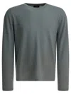 Vince Cashmere And Silk Crewneck Sweater Knitwear Grey In Gray