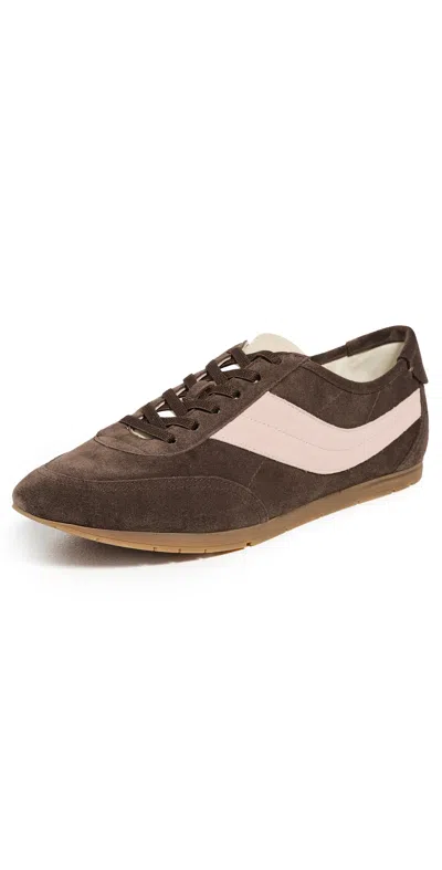 Vince La Runner Sneakers Dark Mocha/rosewater In Brown