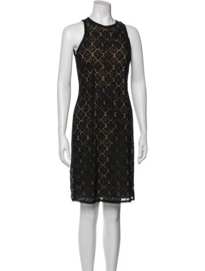 Pre-owned Vince Lace Pattern Knee-length Dress In Multi