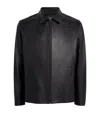 Vince Collared Long Sleeves Smooth Finish Jackets In Brown