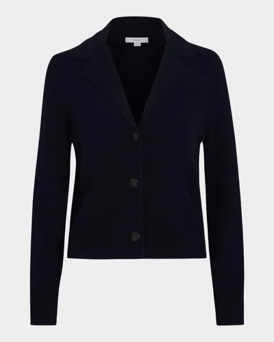 VINCE LAPEL BUTTON CARDIGAN