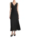 Vince Twisted Back Wool-blend Halter Dress In Black