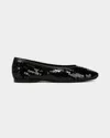 Vince Leah Sequin Ballet Flat In Black