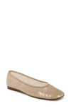 Vince Leah Sequin Ballerina Flats In Sand