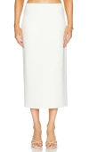 Vince Lean Maxi Pencil Skirt In 米白
