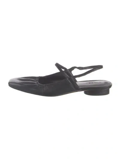 Pre-owned Vince Leather Ballet Flats In Blue