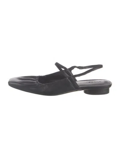 Pre-owned Vince Leather Ballet Flats In Blue