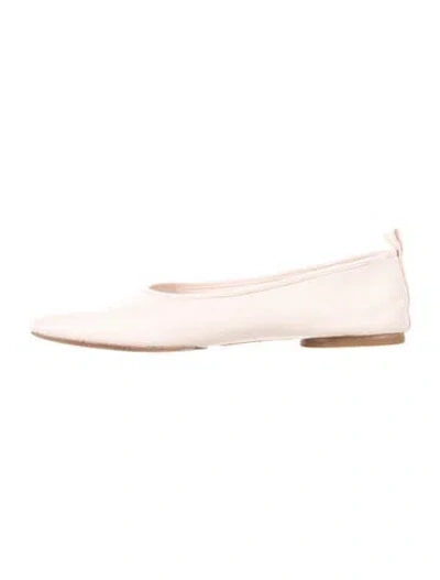 Pre-owned Vince Leather Ballet Flats In Pink