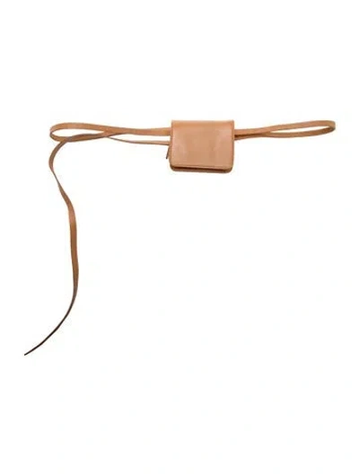 Pre-owned Vince Leather Belt Bag In Neutrals