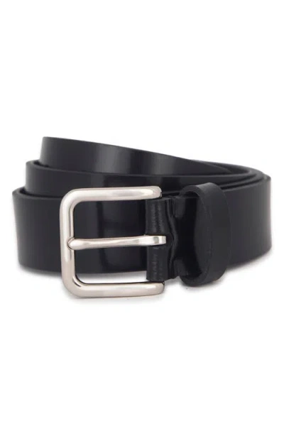 Vince Leather Belt In Black