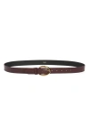 Vince Leather Belt In Brown