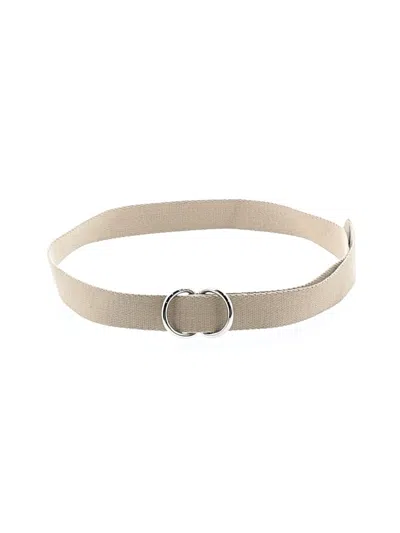 Vince Leather Belt In Ivory