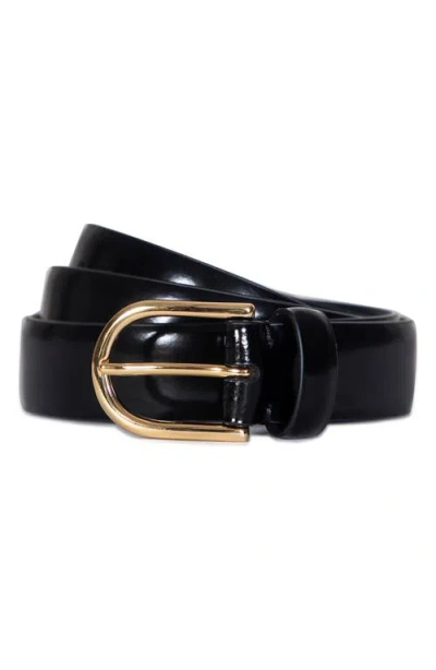 Vince Leather Belt In Black