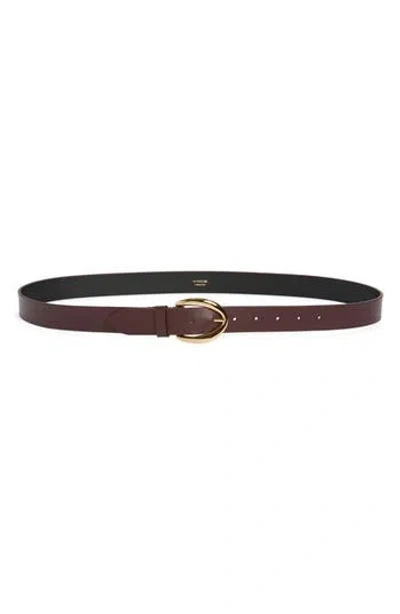 Vince Leather Belt In Purple
