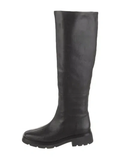 Pre-owned Vince Leather Boots In Black