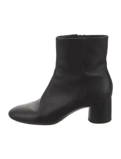 Pre-owned Vince Leather Boots In Black