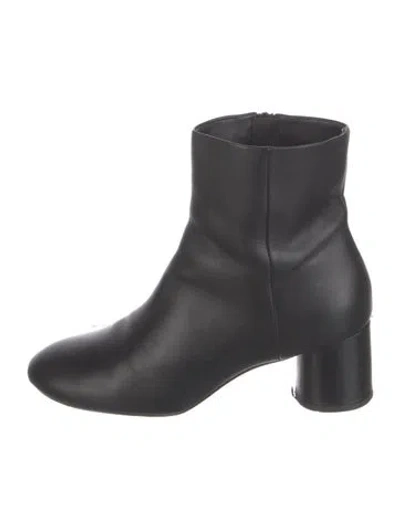 Pre-owned Vince Leather Boots In Black