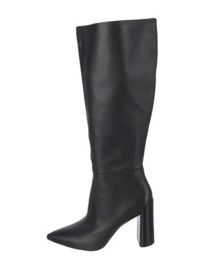 Pre-owned Vince Leather Boots In Black