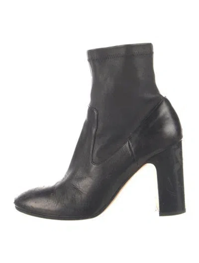 Pre-owned Vince Leather Boots In Black