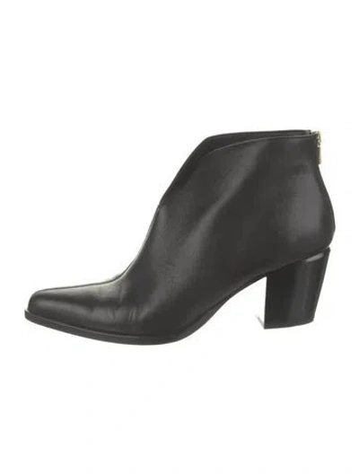 Pre-owned Vince Leather Boots In Black
