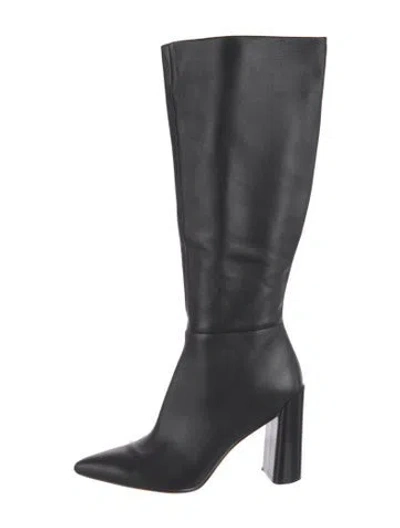 Pre-owned Vince Leather Boots In Black