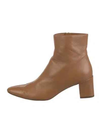 Pre-owned Vince Leather Boots In Brown
