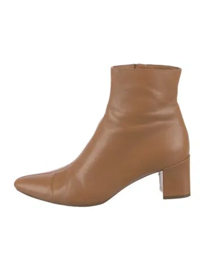 Pre-owned Vince Leather Boots In Brown