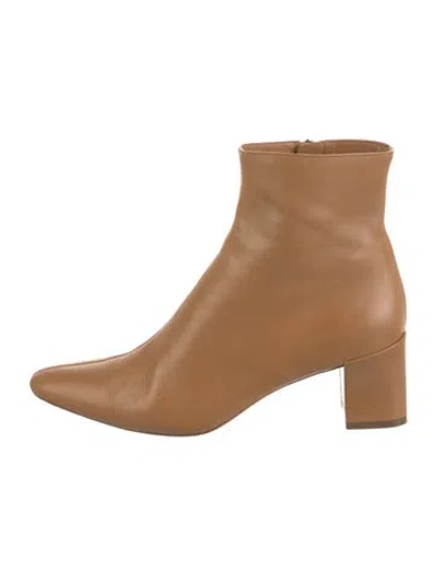 Pre-owned Vince Leather Boots In Brown