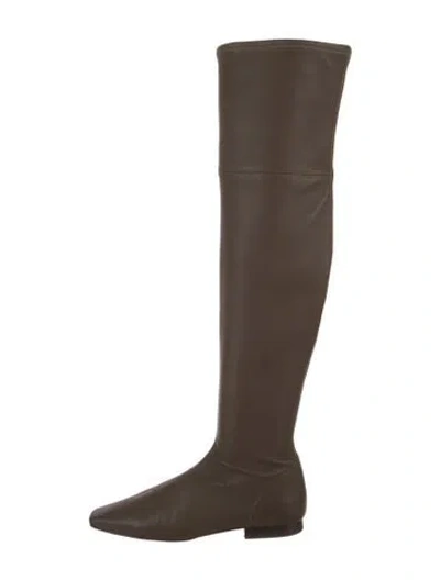 Pre-owned Vince Leather Boots In Brown
