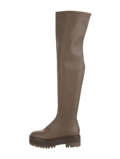 Pre-owned Vince Leather Boots In Brown