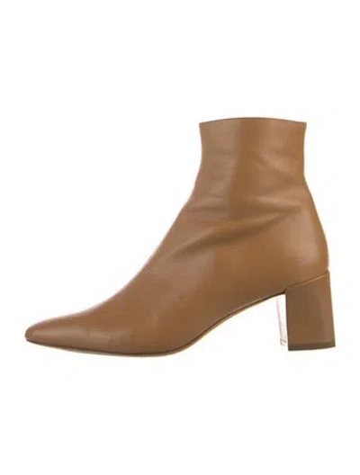 Pre-owned Vince Leather Boots In Brown