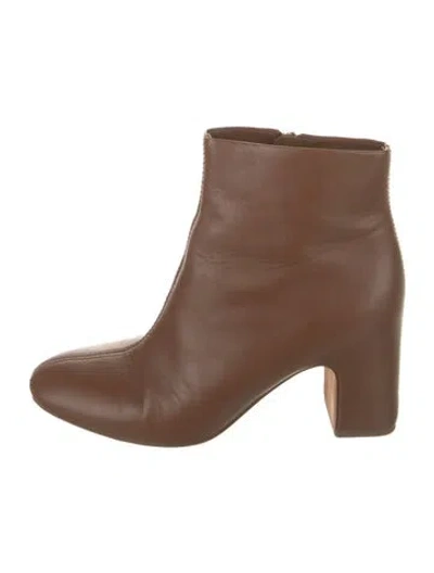 Pre-owned Vince Leather Boots In Brown