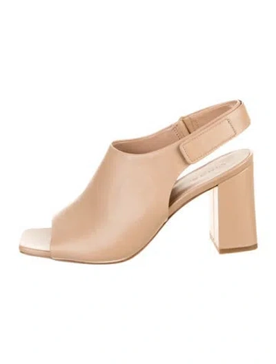 Pre-owned Vince Leather Boots In Neutral