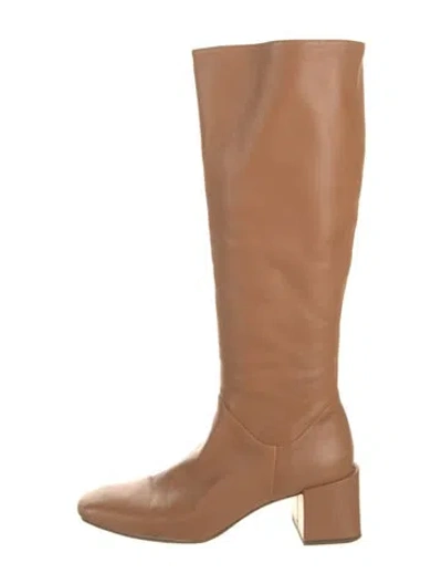 Pre-owned Vince Leather Boots In Neutrals