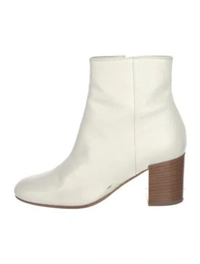 Pre-owned Vince Leather Boots In White