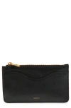 Vince Leather Card Case In Black