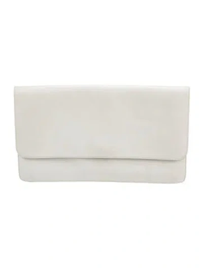 Pre-owned Vince Leather Clutch In Neutral