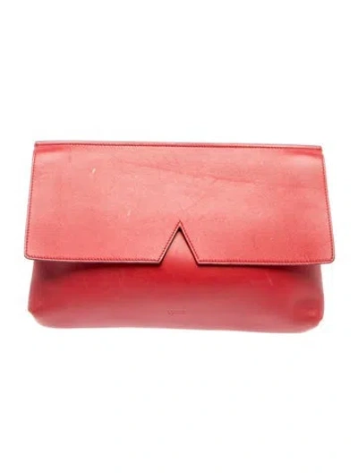 Pre-owned Vince Leather Clutch In Pink