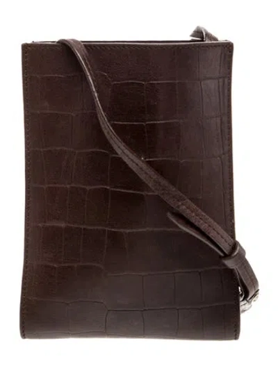 Pre-owned Vince Leather Crossbody Bag In Brown