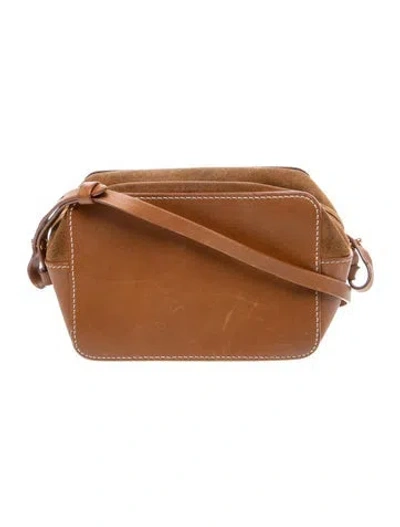 Pre-owned Vince Leather Crossbody Bag In Neutral