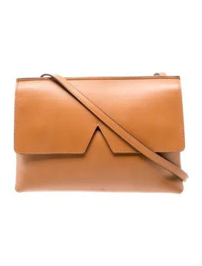 Pre-owned Vince Leather Crossbody Bag In Neutral