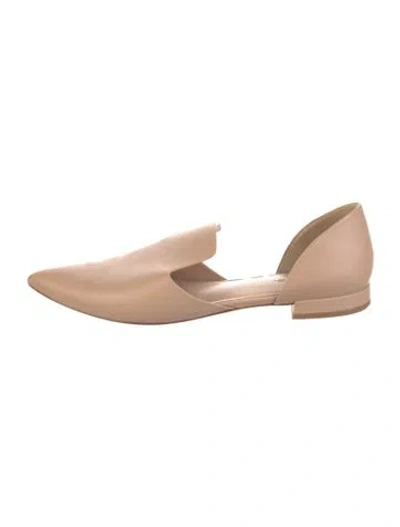Pre-owned Vince Leather D'orsay Flats In Neutrals