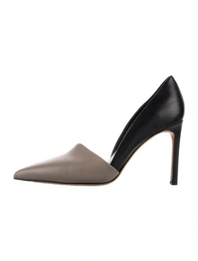 Pre-owned Vince Leather D'orsay Pumps